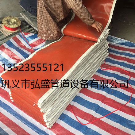 山東東營客戶定製的電廠(chǎng)高溫非金屬織物蒙皮